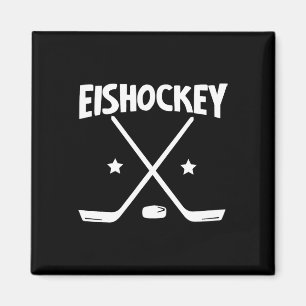 Ice Hockey - Crossed Rackets (1) Magnet