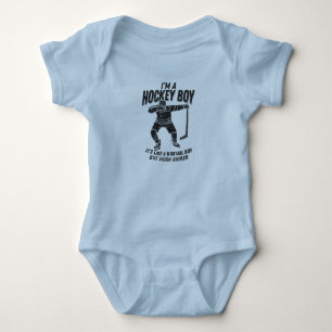 Ice Hockey Dabbing Gift Baby Bodysuit