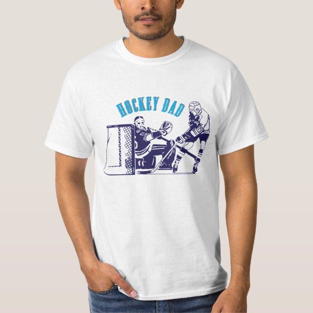 Ice Hockey Dad Skating T-Shirt (Front)