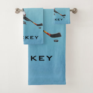 Ice Hockey Design Bath Towel Set