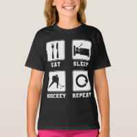 Ice Hockey Eat SleepHockeyRepeat Player Team