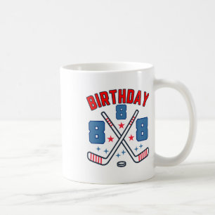 Ice Hockey Eight Birthday Boy 8th Party Boys Age 8 Coffee Mug