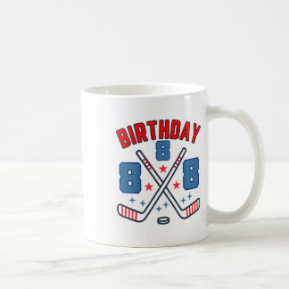 Ice Hockey Eight Birthday Boy 8th Party Boys Age 8 Coffee Mug