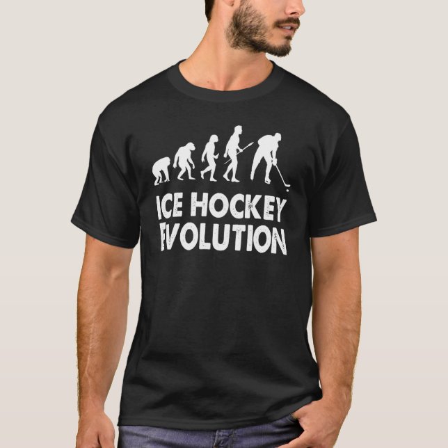 Ice Hockey Evolution Of Man Ice Hockey Boys Men Wo T-Shirt (Front)