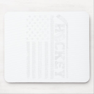Ice Hockey Fan Players Patriotic Ice Hockey Americ Mouse Pad