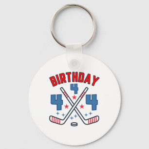 Ice Hockey Four Birthday Boy 4th Party Boys Age 4 Key Ring