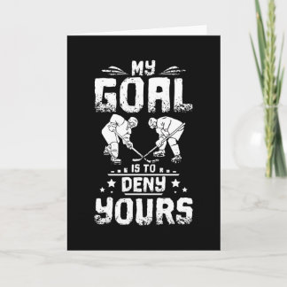 Ice Hockey Goal Card