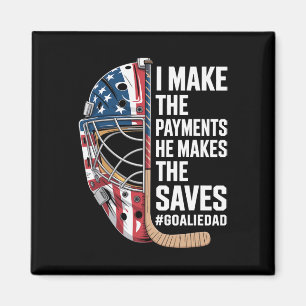 Ice Hockey Goalie Dad  Magnet