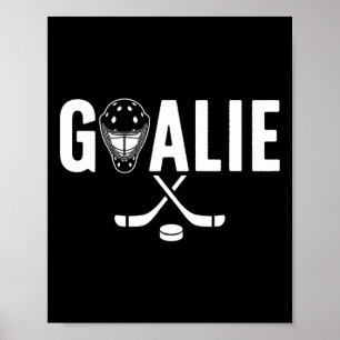 Ice Hockey Goalie Goaltender Ice Hockey Goalkeeper Poster