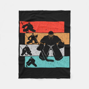 Ice Hockey Goalie Hockey Player Kids Boys Youth Me Fleece Blanket