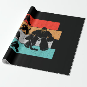 Ice Hockey Goalie Hockey Player Wrapping Paper