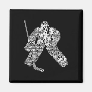 Ice Hockey Goalie Hockey Youth Men Kids Boys Magnet
