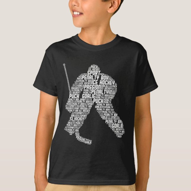Ice Hockey Goalie Hockey Youth Men Kids Boys  T-Shirt (Front)