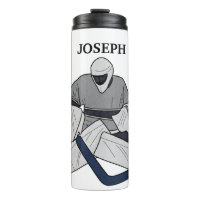 Ice Hockey Goalie Personalised Thermal Tumbler