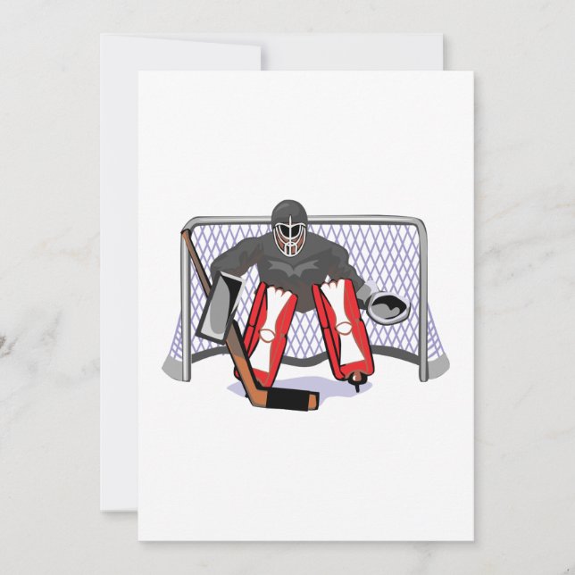 ice hockey goalie realistic vector illustration (Front)