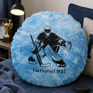 Ice Hockey Goalie Round Cushion