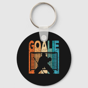 Ice Hockey Goalie Vintage Ice Hockey Goalkeeper Re Key Ring