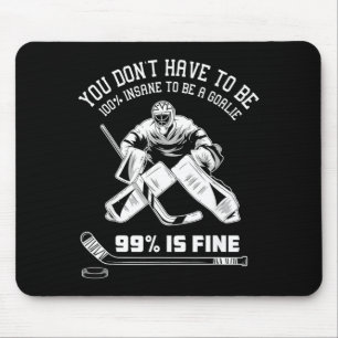Ice Hockey Goalkeeper Goaltender - Ice Hockey Mouse Pad
