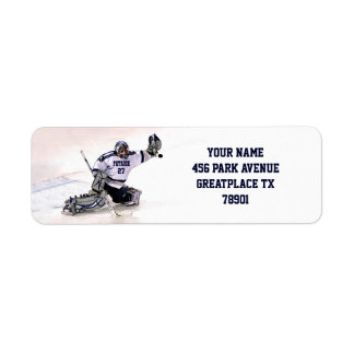 Ice Hockey Goalkeeper With Your Name Drawing