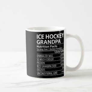Ice Hockey Grandpa Nutrition Facts Ice Hockey Gran Coffee Mug