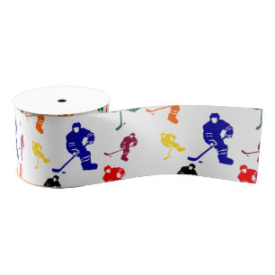ICE HOCKEY GROSGRAIN RIBBON