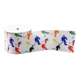 ICE HOCKEY GROSGRAIN RIBBON