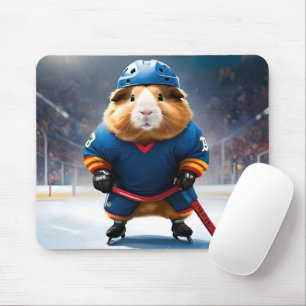Ice Hockey Guinea Pig,  Mouse Pad