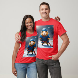 Ice Hockey Guinea Pig, T-Shirt