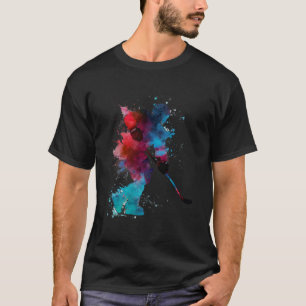 Ice Hockey Hockey Colorful Ice Hockey Player   1 T-Shirt