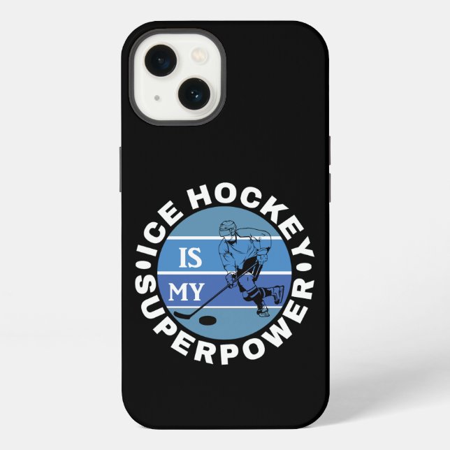 Ice Hockey Is My Superpower iPhone Case (Back)