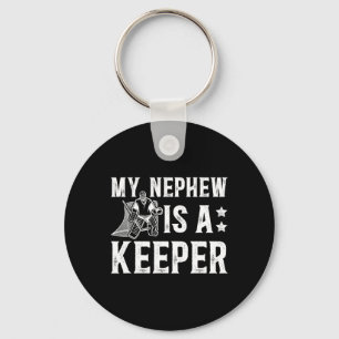 Ice Hockey Keeper Uncle Of A Hockey Goalie Uncle Key Ring