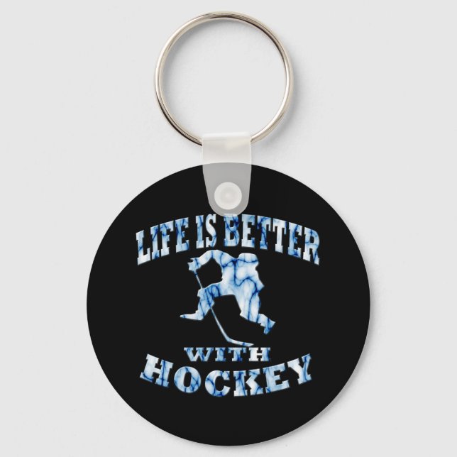 Ice Hockey Key Ring (Front)
