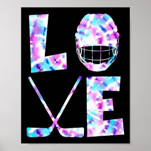 Ice Hockey Lover Gift Co. Love Ice Hockey Girls Wo Poster