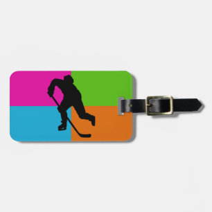ice hockey luggage tag