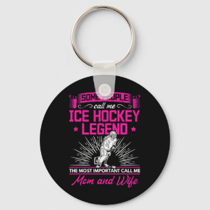 Ice Hockey Mama Family Hockey Player Ice Hockey Pl Key Ring