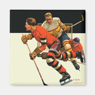 Ice Hockey Match Magnet