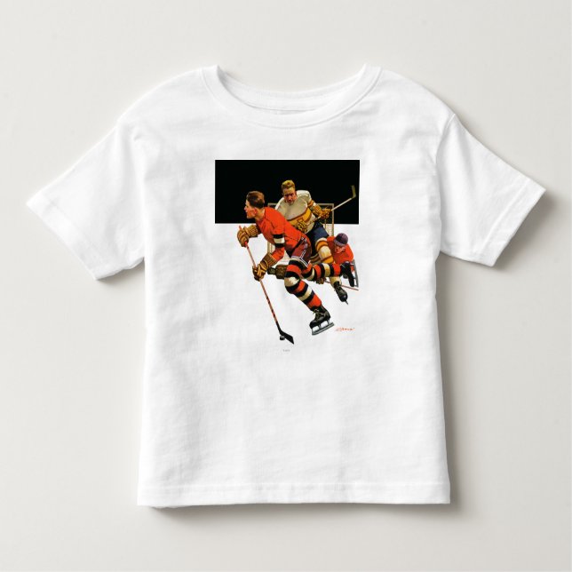 Ice Hockey Match Toddler T-Shirt (Front)