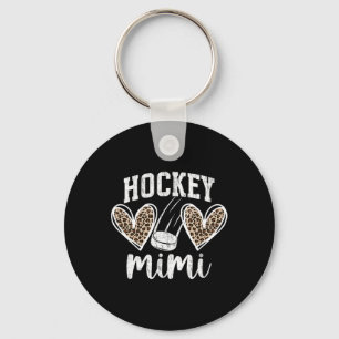 Ice Hockey Mimi Grandma Hearts Mimi Of A Hockey Pl Key Ring