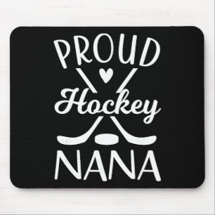 Ice Hockey Nana Grandma Of Hockey Player Nana Mouse Pad