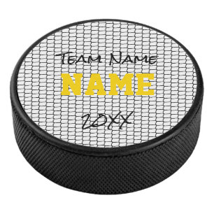 Ice Hockey Net Sports TEAM NAME YEAR Black Gold Puck