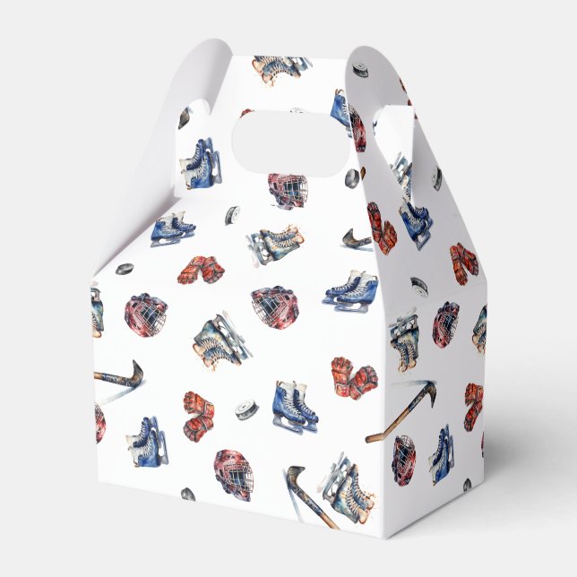 Ice-Hockey Party Favours Ice Hockey Thank You Favour Box (Front Side)