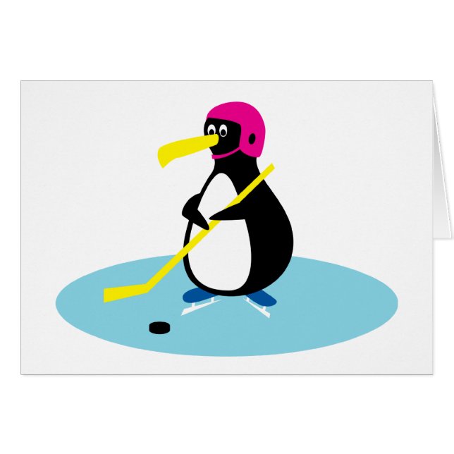 Ice Hockey Penguin (Front Horizontal)