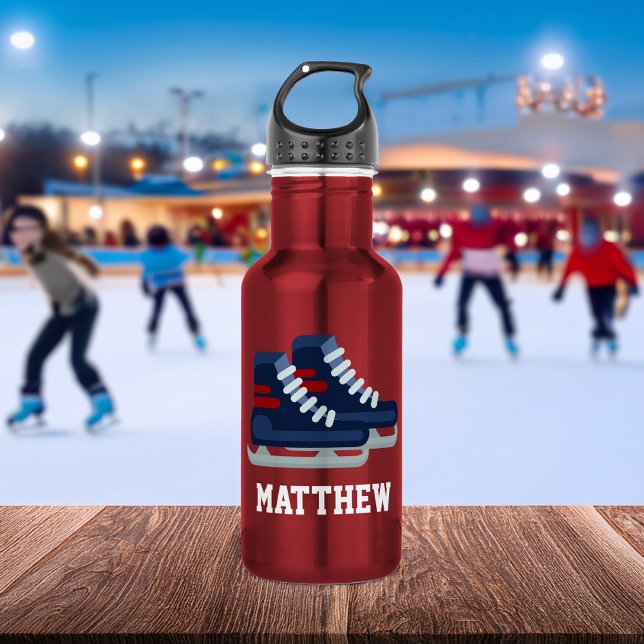 Ice Hockey Personalised Kids Stainless Steel Water 532 Ml Water Bottle (Creator Uploaded)