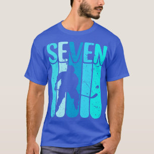Ice Hockey Player 7th Birthday Boys Ice Hockey T-Shirt