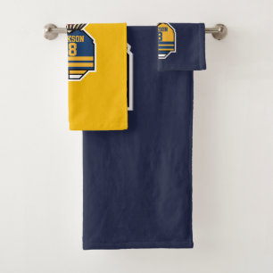 Ice hockey player bath towel set