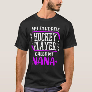 Ice Hockey Player Calls Me Nana Coach Sport Graph T-Shirt