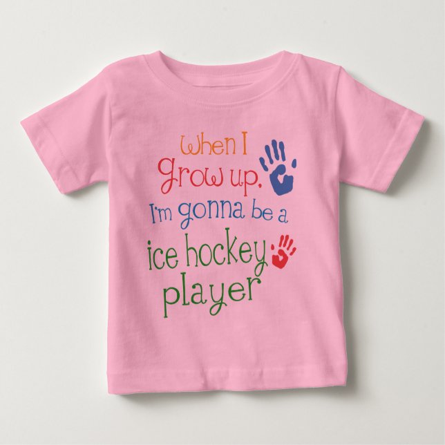 Ice Hockey Player (Future) Infant Baby T-Shirt (Front)