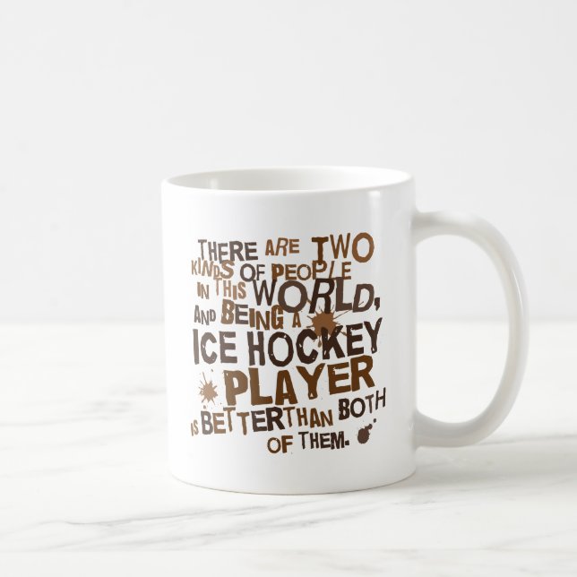 Ice Hockey Player Gift Coffee Mug (Right)