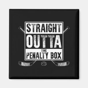 Ice Hockey Player Gift Straight Outta The Penalty  Magnet