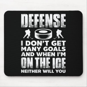 Ice Hockey Player Goalie Defense I Dont Get Many G Mouse Pad